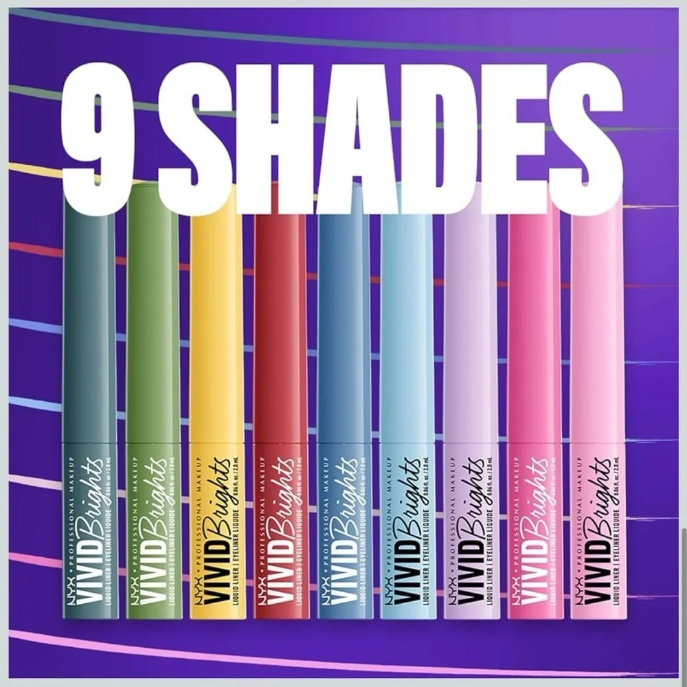Sneaky Pink | NYX Vivid Brights Liquid Eyeliner - Bold Pink